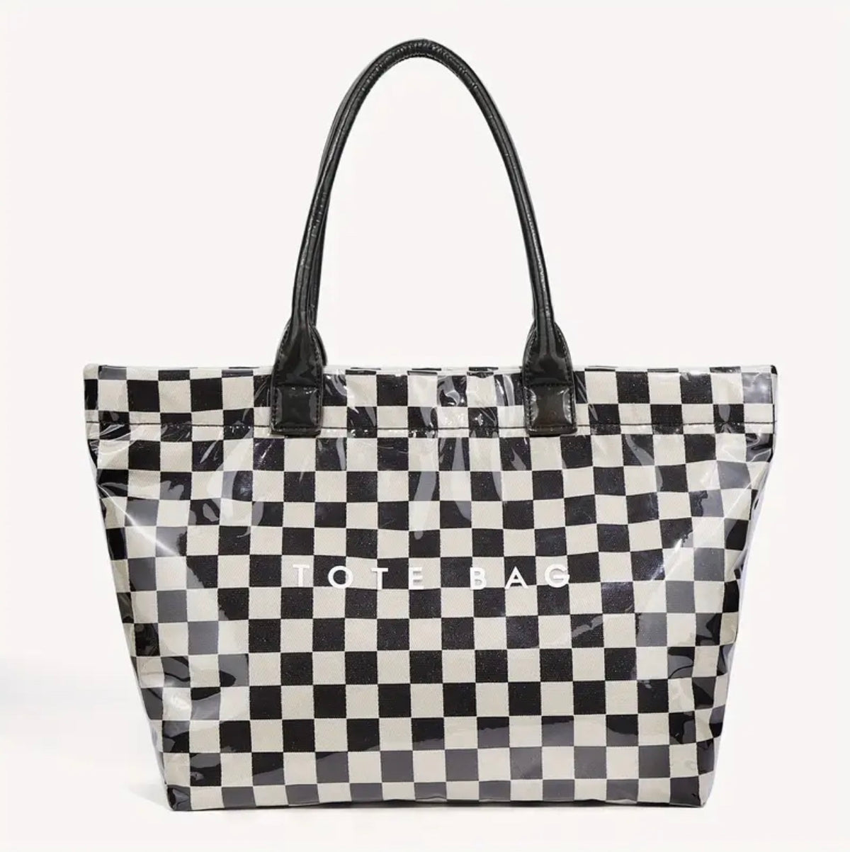 Checkered Tote Bag