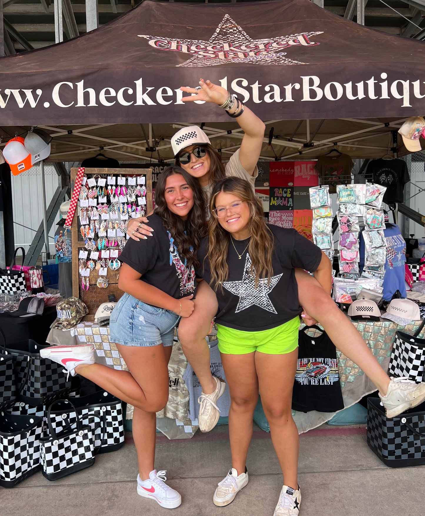 Checkered Star Tee