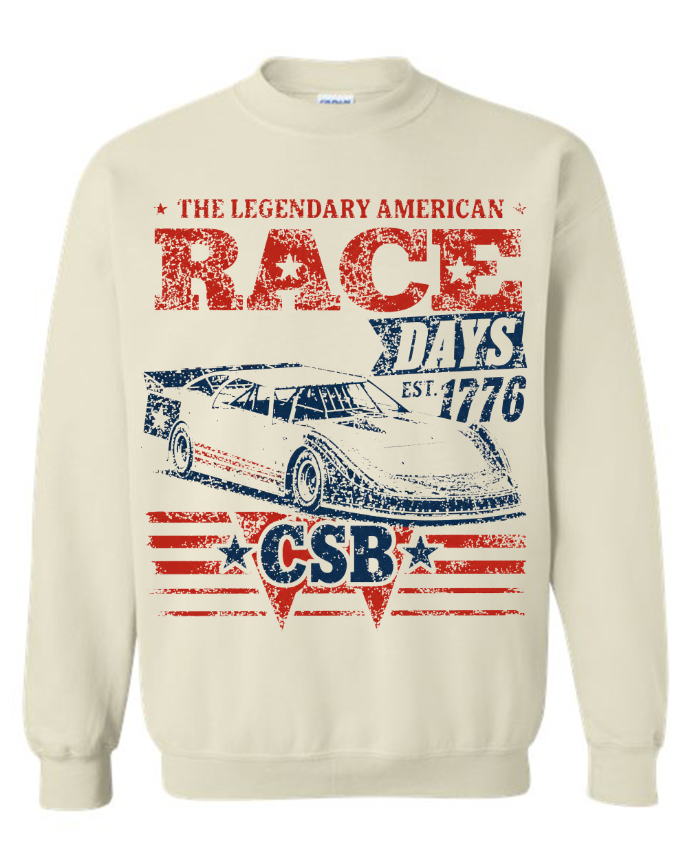 "American Race Days" Late Model Crewneck