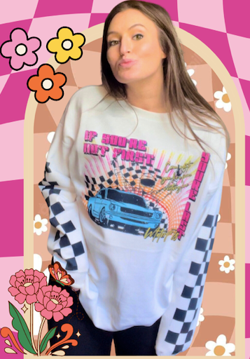 Vintage Inspired Racing Long Sleeve T-Shirt