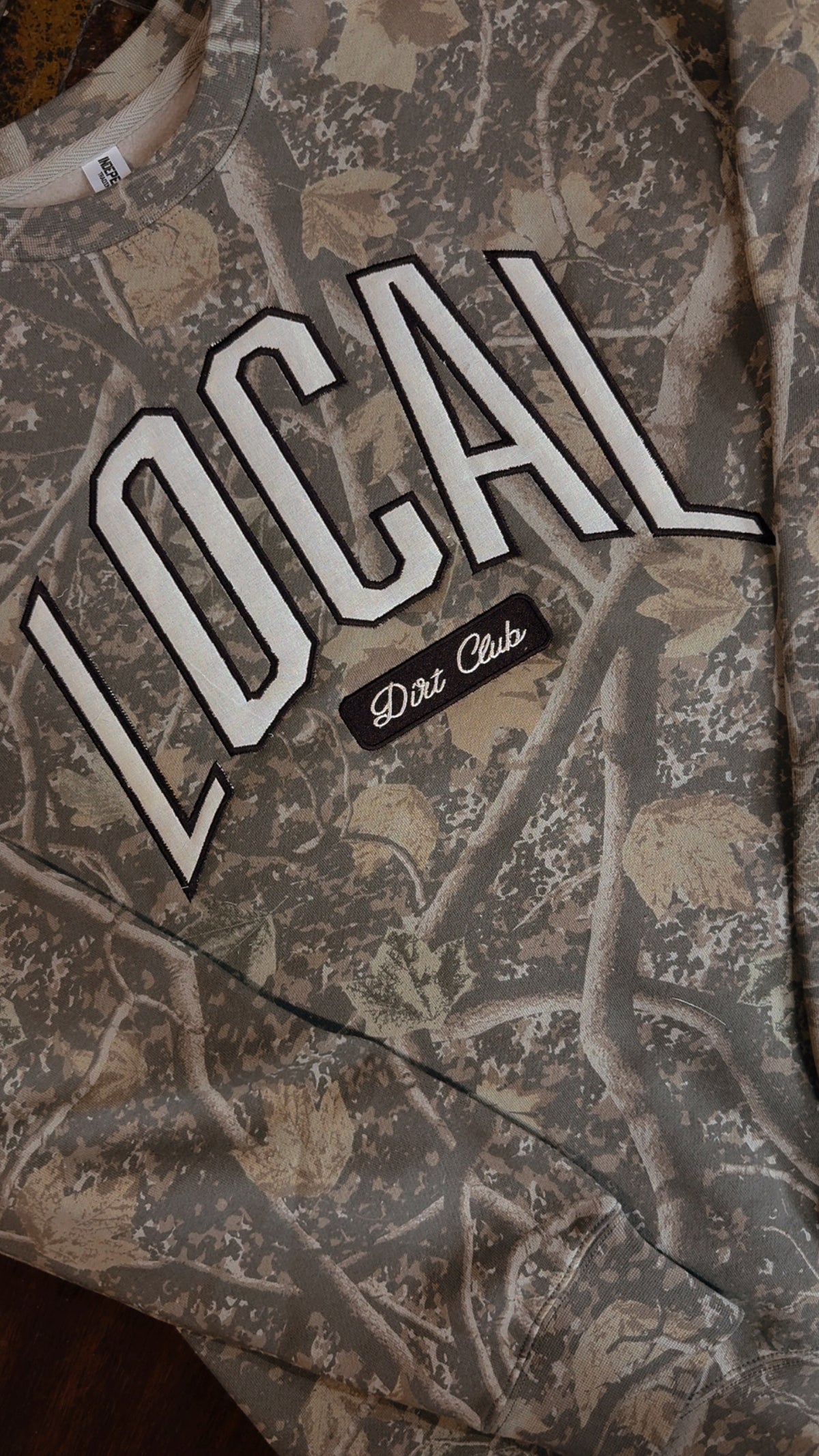 Local Dirt Club Camo Crewneck