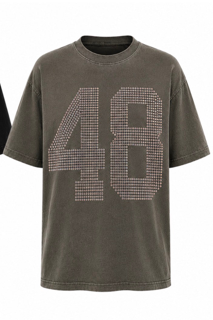 Custom Rhinestone T-shirt (Letters/Numbers)