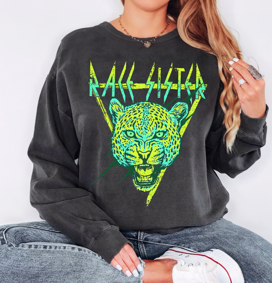 Race Sister Rocker Crewneck