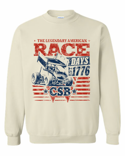"American Race Days" Sprint Crewneck