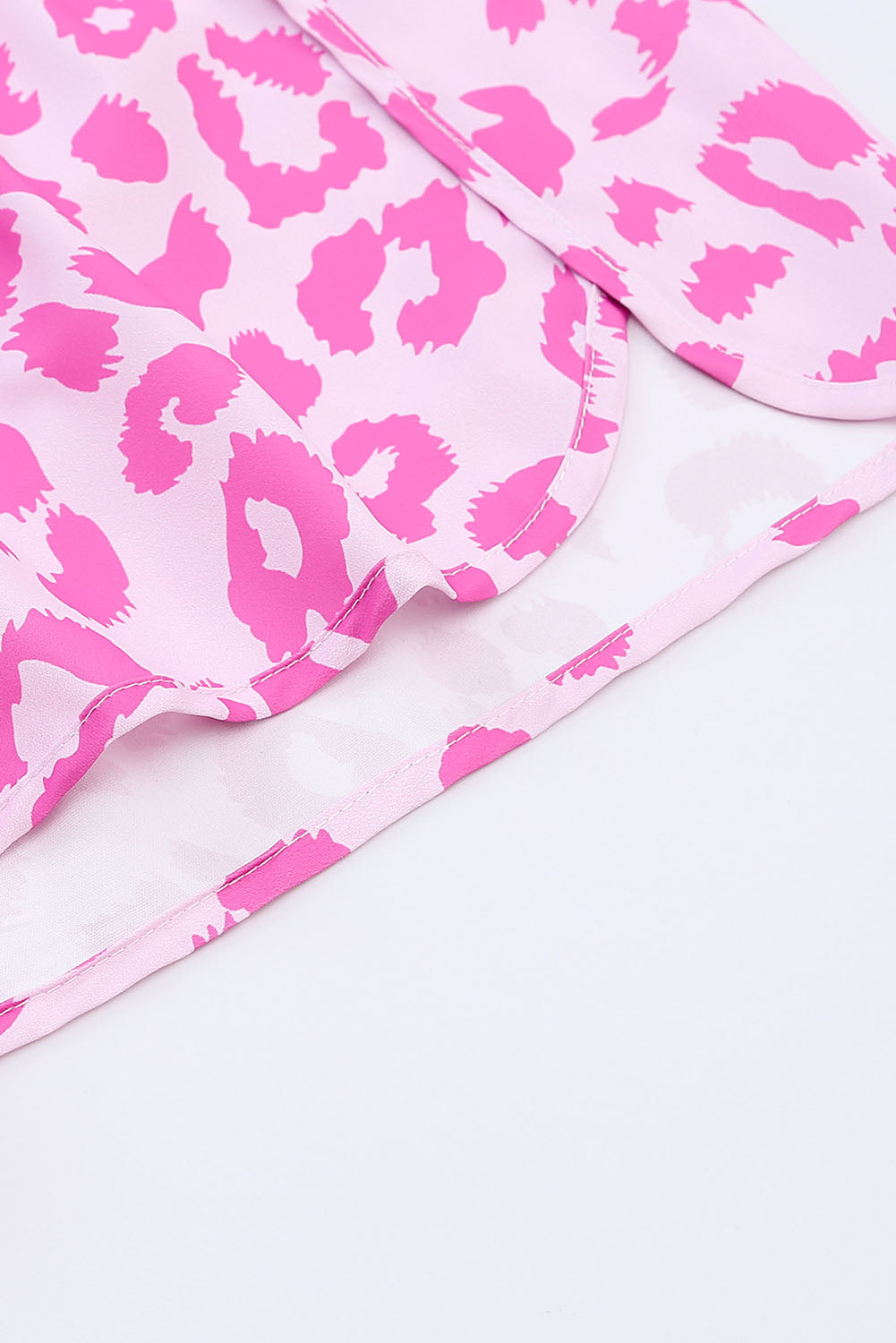 Patterned Elastic Waist Shorts