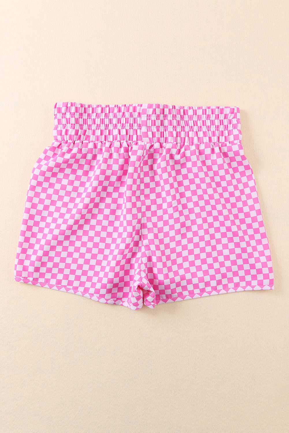 Patterned Elastic Waist Shorts