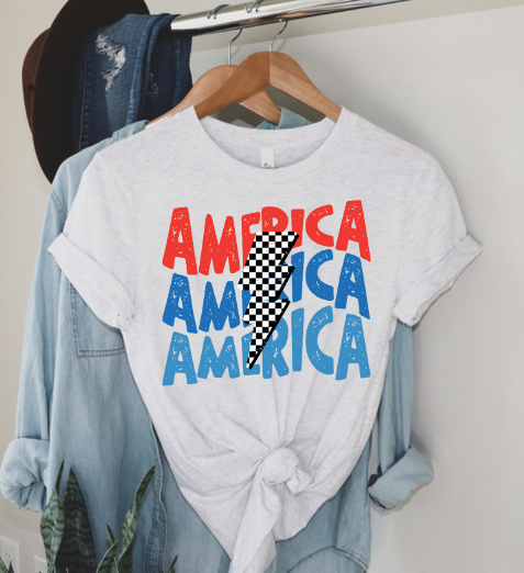 Checkered America T-Shirt