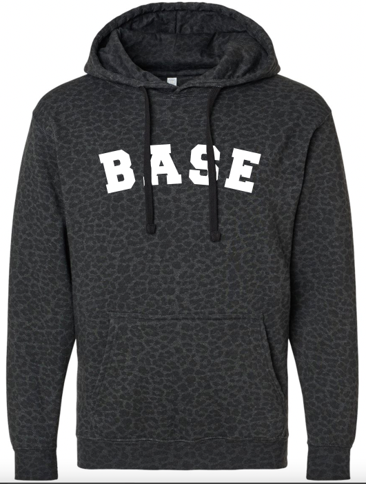 Base Black Leopard Hoodie